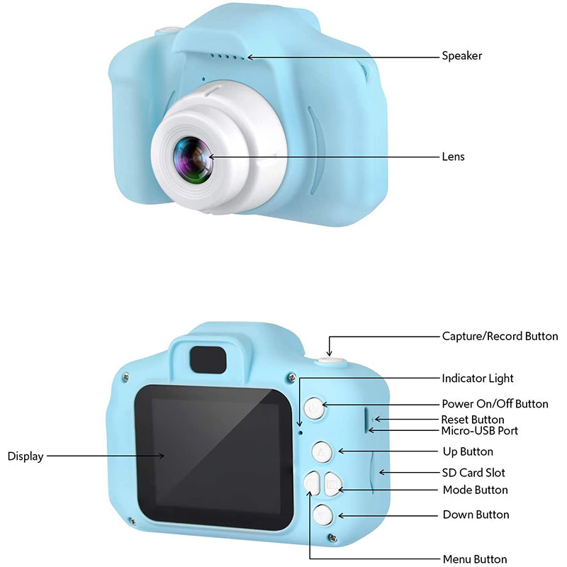 Belro digital camera for kids, compact electronics device with colorful design and beginner-friendly features for young photographers.