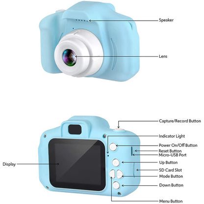 Belro digital camera for kids, compact electronics device with colorful design and beginner-friendly features for young photographers.
