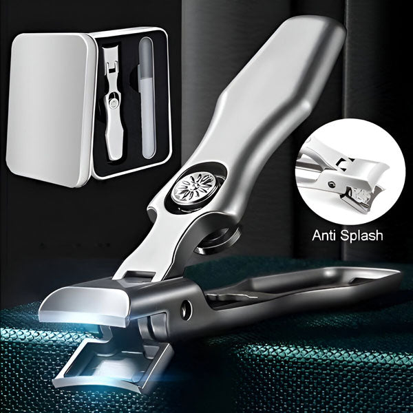 Belro travel nail clipper with stainless steel blades, compact and portable for easy nail grooming on the go.