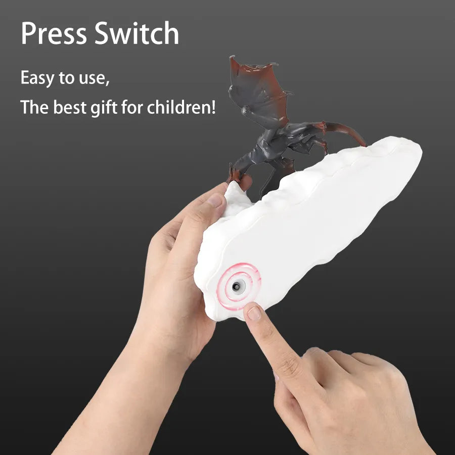Belro fire-breathing dragon lamp night light with detailed dragon design, glowing to create a cozy lighting effect.