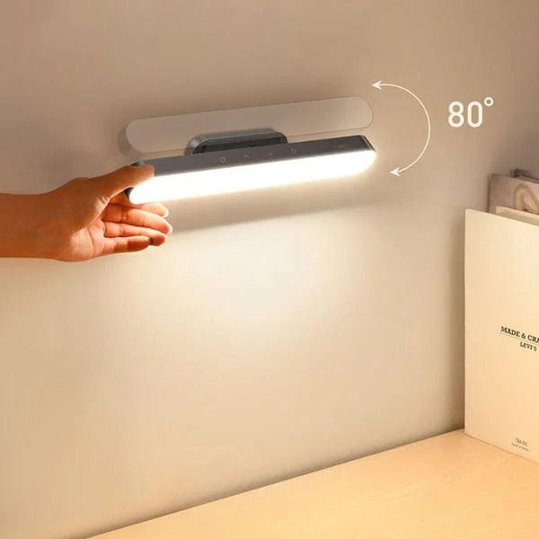 Belro magnetic desk lamp with adjustable LED light and sleek black finish, perfect for modern workspace illumination.