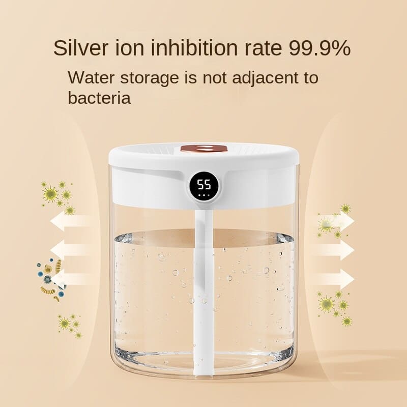 Belro 2L air humidifier, compact electronic home appliance with a sleek design and water tank visible in the image.
