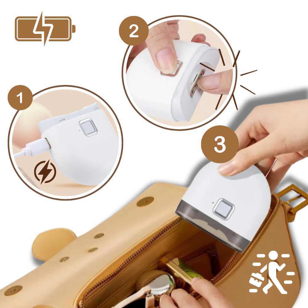 Belro two-speed electric nail clipper with ergonomic design, showcasing its compact, portable nail grooming tool for precise trimming.