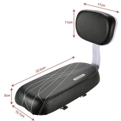 Belro bicycle luggage rack mounted on a bike, showcasing sturdy metal construction and practical storage for outdoor cycling trips.