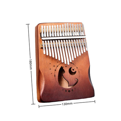 Belro 17K Kalimba thumb piano, professional electronic musical instrument with metal tines and wooden body, close-up view.