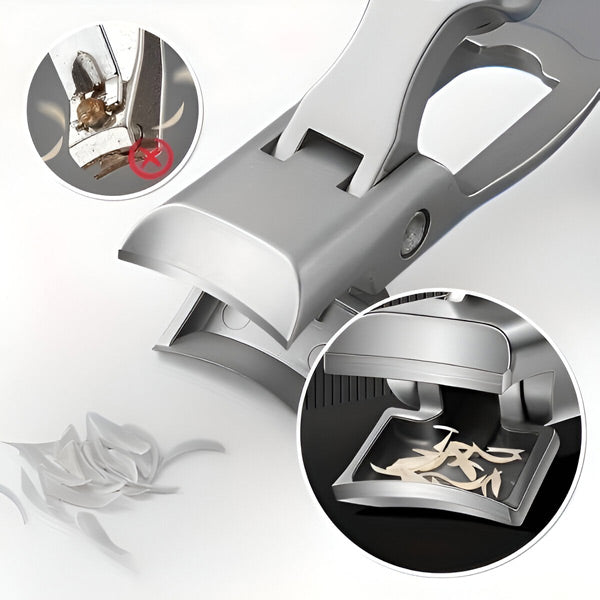 Belro travel nail clipper shown with compact design, stainless steel blades, ideal for precise nail trimming on the go