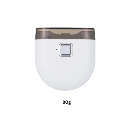 Belro two-speed electric nail clipper with ergonomic design, featuring a sleek silver body and adjustable settings for precise nail trimming.