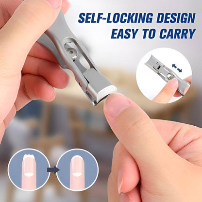 Belro travel nail clipper in compact metal design, ideal for precise nail trimming on the go.