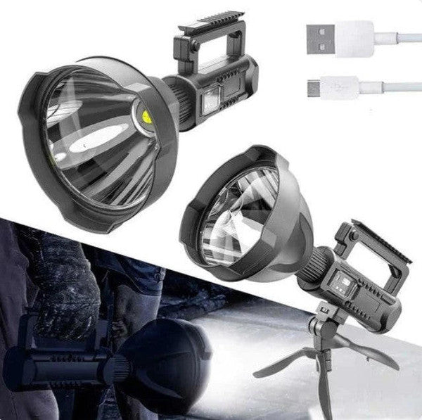 Belro rechargeable LED flashlight with high brightness, compact design, and durable build for outdoor and emergency lighting.