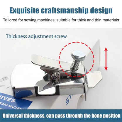 Magnetic seam guide for men's clothing by Belro, helping to create straight, precise seams during sewing projects.