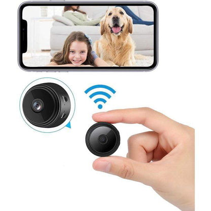 NordisHome compact wireless magnetic security camera with 1080P HD video, night vision, and real-time audio for indoor and outdoor use.