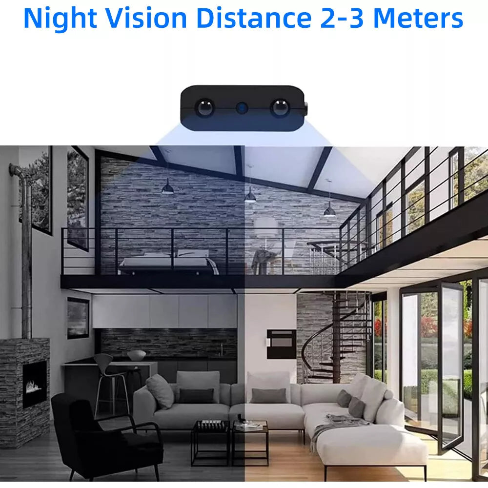 Belro Micro HD WiFi video camera with audio, compact drone camera for security, 1080p resolution, PIR motion detection