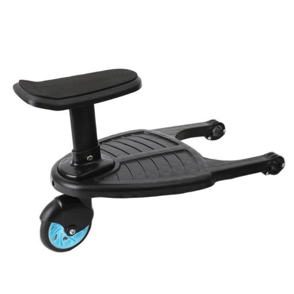 Belro Universal Stroller Board attached to a stroller, suitable for sports and outdoor activities, providing extra riding space for children.