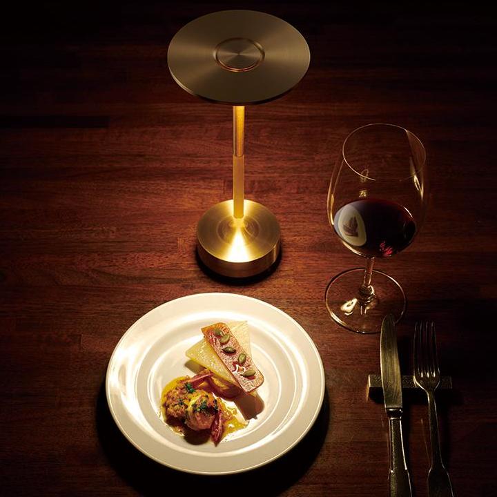 Belro portable cordless table lamp with adjustable light intensity, compact desk lighting for versatile use.