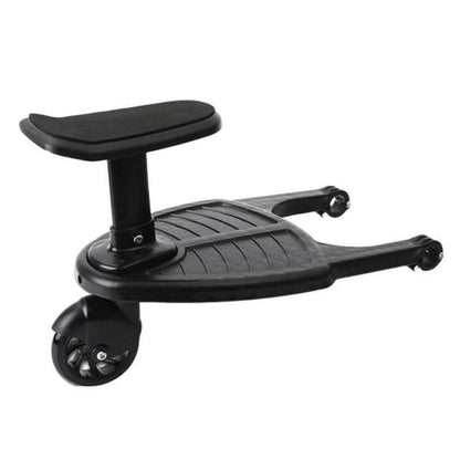 Belro universal stroller board attached to a stroller, suitable for sports and outdoor use, with a sturdy platform for children.
