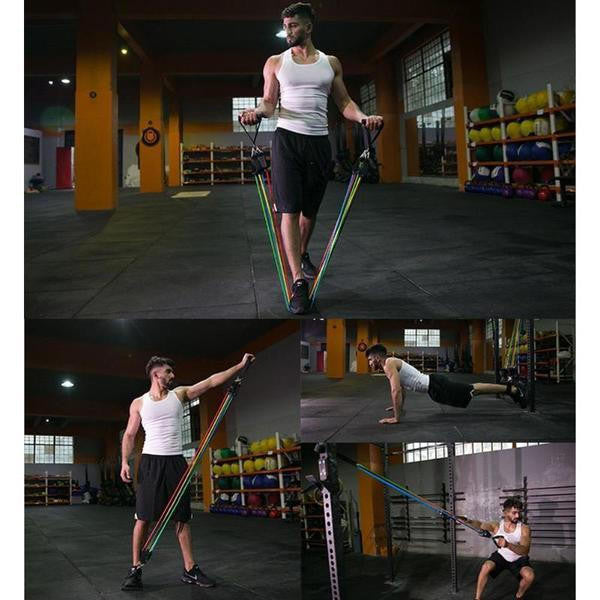 Belro men's sport elastics in black, stretchable clothing accessory for athletic wear, shown in close-up image.