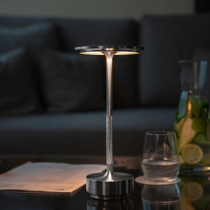 Belro portable cordless table lamp with adjustable light intensity, compact desk lamp for versatile lighting use