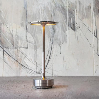 Belro portable cordless table lamp with adjustable light intensity, ideal for desk or workspace lighting.