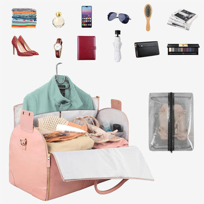 Belro travel bag for women and men, stylish luggage with multiple compartments, suitable for short trips or weekend getaways.