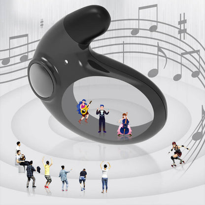 Belro IPX5 waterproof Bluetooth wireless headphones with over-ear design, black color, and built-in controls for hands-free listening.