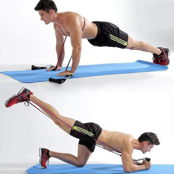 Men's Belro sport elastics for clothing, shown in black, designed for flexible support during athletic activities.