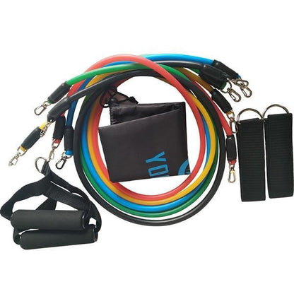 Belro men's sport elastics for athletic clothing, shown as stretchy elastic bands in black with branding details.