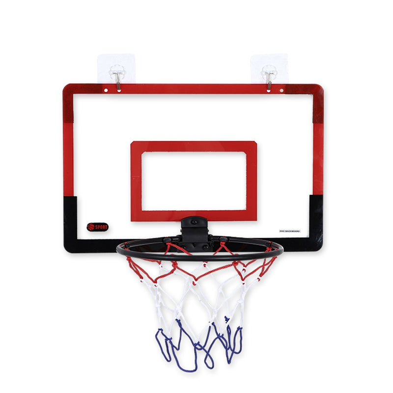 Belro indoor mini basketball hoop for children and adults, mounted on a door, with a small hoop and net for indoor sports fun.