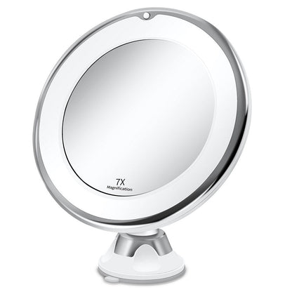 Belro LED make-up mirror with bright adjustable lighting, sleek design, and magnification for precise beauty application.