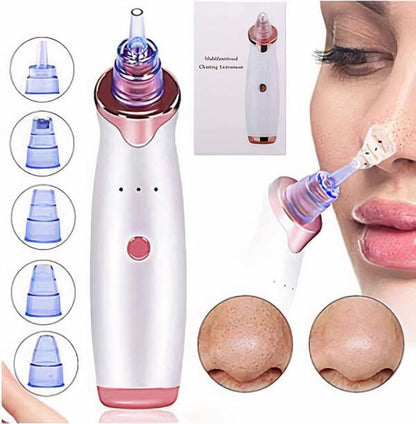 Belro blackhead vacuum cleaner for skin care, showing the device with a suction head and control buttons on a white background.