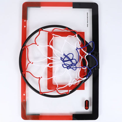 Belro indoor mini basketball hoop for children and adults, mounted on a door with a small hoop and net for team sports and indoor play.