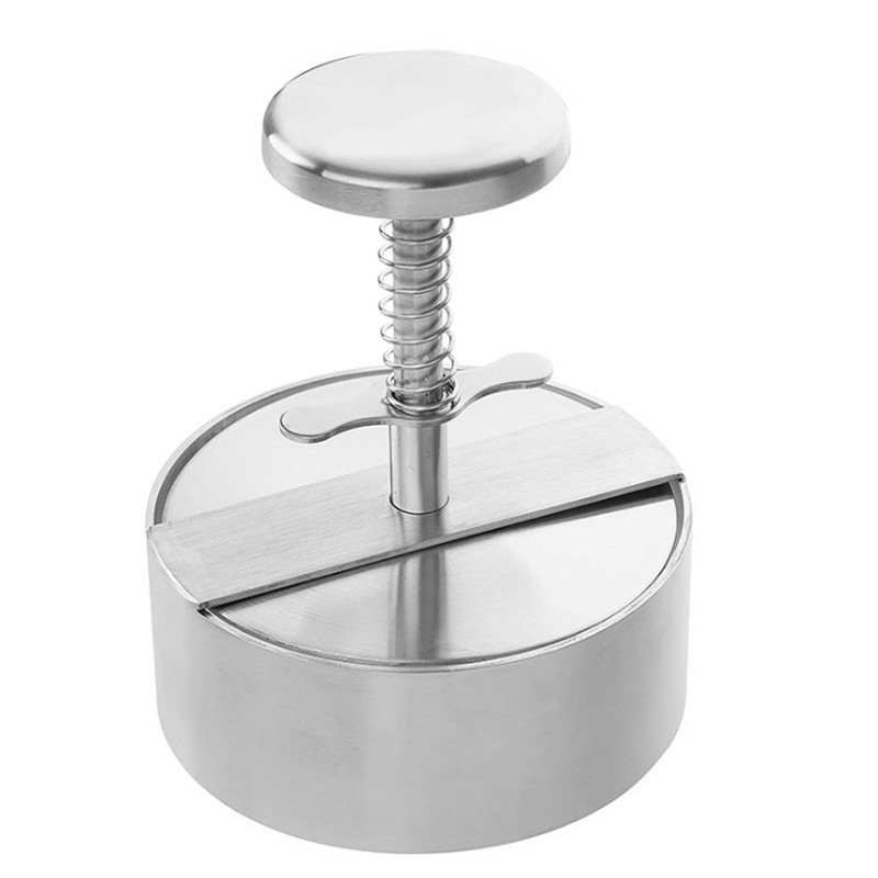Belro stainless steel press for kitchen and dining, durable cookware tool for pressing and sealing food items.