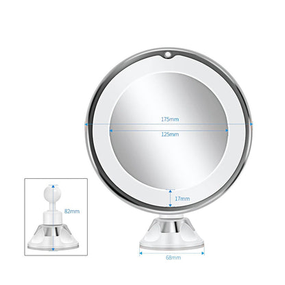 Belro LED make-up mirror with adjustable brightness and sleek design, ideal for precise beauty and makeup application.