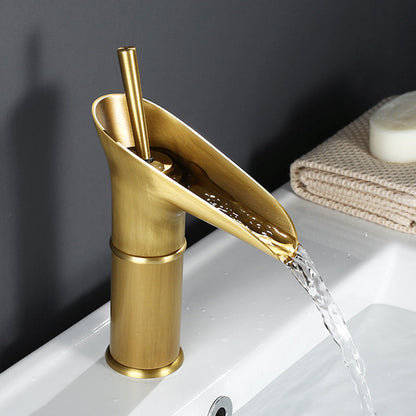 Belro Waterfall Antique Faucet for Tools & Hardware, showing the vintage brass spout and handle design.