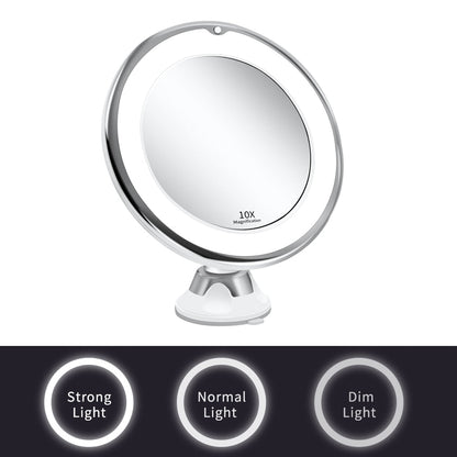 Belro LED make-up mirror with built-in lighting, compact design, and adjustable brightness for precise beauty application.