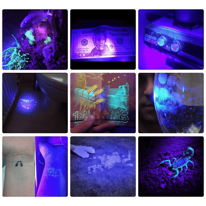 Belro 21 LED pocket UV lamp for electronics and lighting, compact handheld UV light device with powerful illumination.