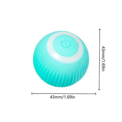 Belro interactive pet ball that rolls automatically, designed for cats to play and engage with in pet toy activity.