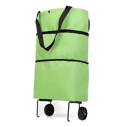 Belro foldable shopping cart with sturdy frame and large wheels, designed for easy carrying and compact storage.