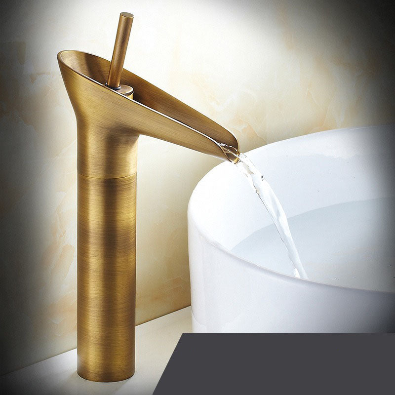 Belro Waterfall Antique Faucet from Tools & Hardware collection, showcasing a vintage-style brass bathroom or kitchen fixture.