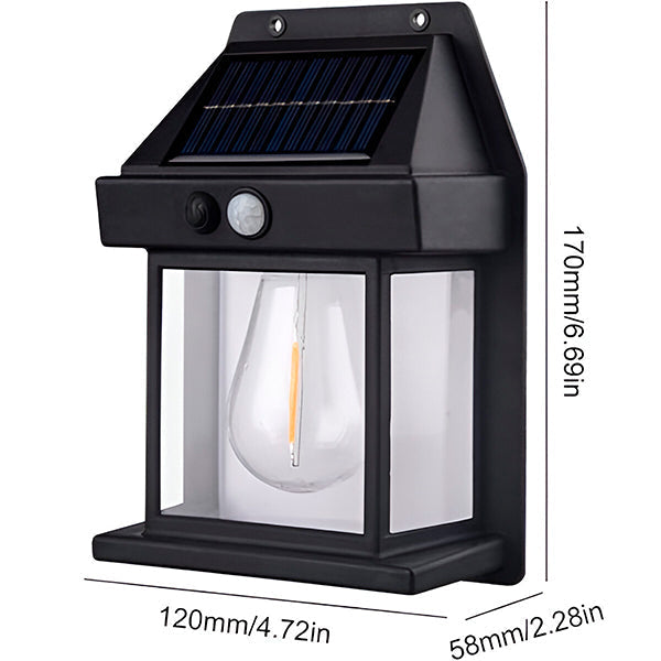 Belro outdoor solar LED lights with motion sensor illuminating a garden pathway, ideal for home and garden outdoor lighting.