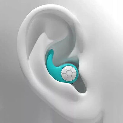 Belro noise-cancelling silicone earplugs designed for sleeping, featuring a comfortable, soft fit and effective sound blocking.