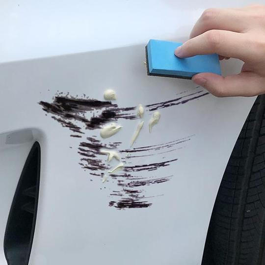 Belro Express Car Scratch Repair Kit for home use, featuring tools and materials to fix vehicle paint scratches effectively