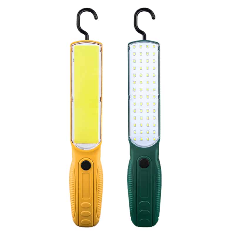 Belro magnetic LED work light with USB port, portable and powerful for electronic work and lighting tasks.