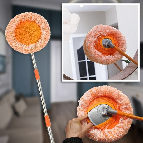 Belro customizable round rotating broom for home cleaning, featuring a sturdy handle and rotating brush head for efficient sweeping.