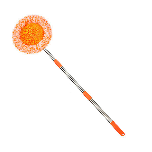 Belro customizable round rotating broom with ergonomic handle and colorful bristles for efficient cleaning in home and garden.