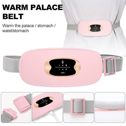 Belro electric heater cushion for period pain relief, showing a soft, portable heating pad designed for targeted comfort.