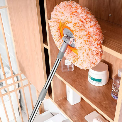 Belro customizable round rotating broom for home cleaning, featuring a durable handle and versatile bristle head.