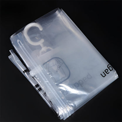 Belro hanging vacuum storage bags set of four, space-saving bags for clothing and bedding, with hanging hooks and secure seals.