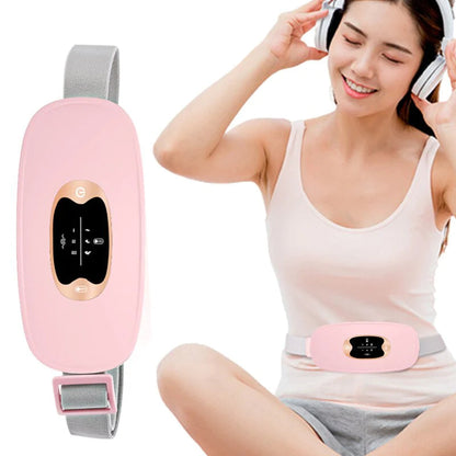 Belro electric heater cushion for period pain relief, soft fabric cover with heating element visible for targeted warmth and comfort.