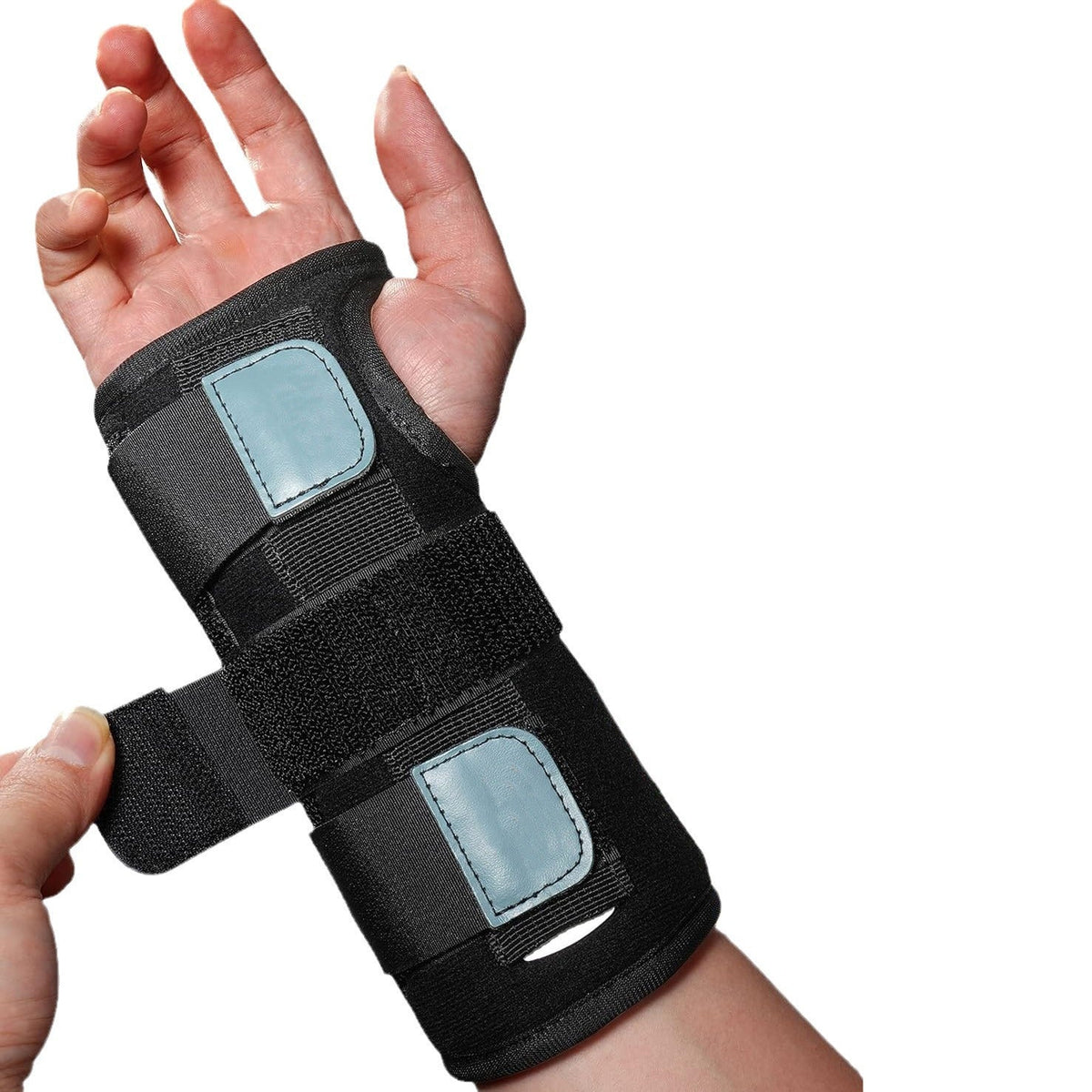 Belro Carpal Tunnel Adjustable Wrist Brace worn on wrist, designed for support and pain relief.