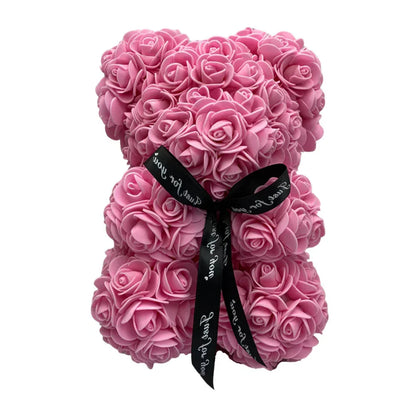 Belro Roses teddy bear, a plush clothing accessory for men, featuring a soft teddy bear with rose design details.